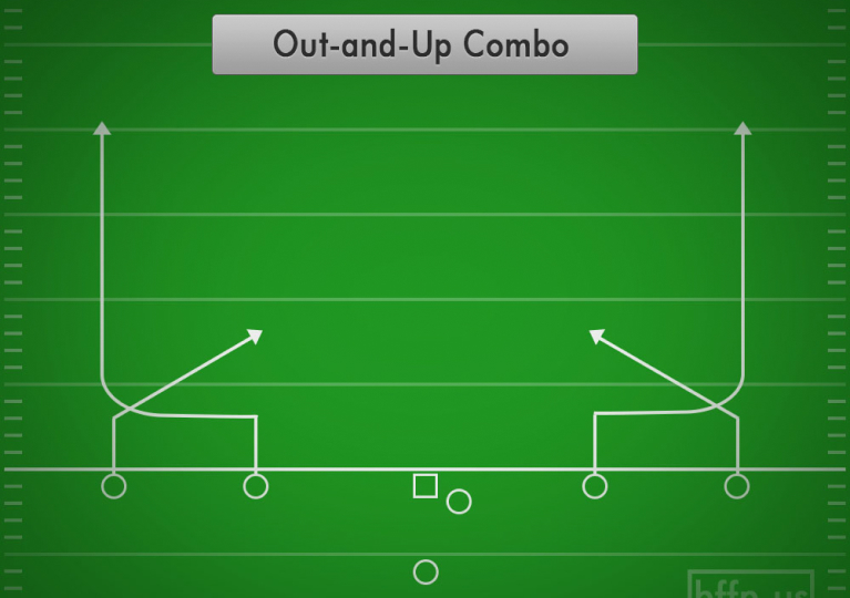 out and up football route